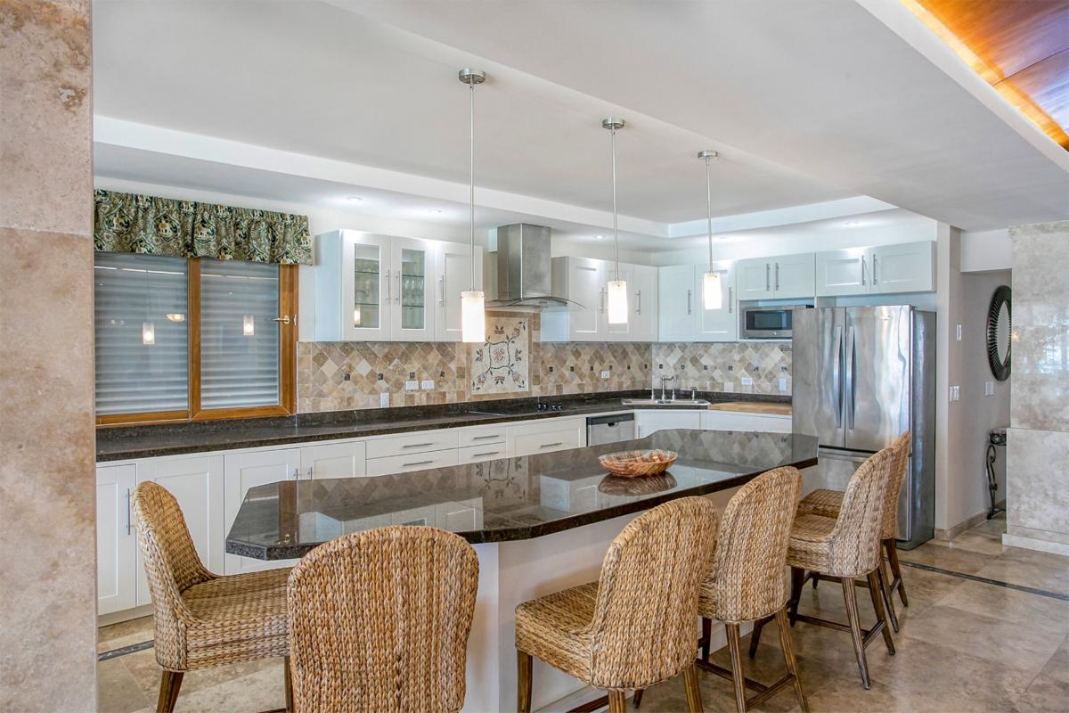 Villa rental St Martin - The kitchen